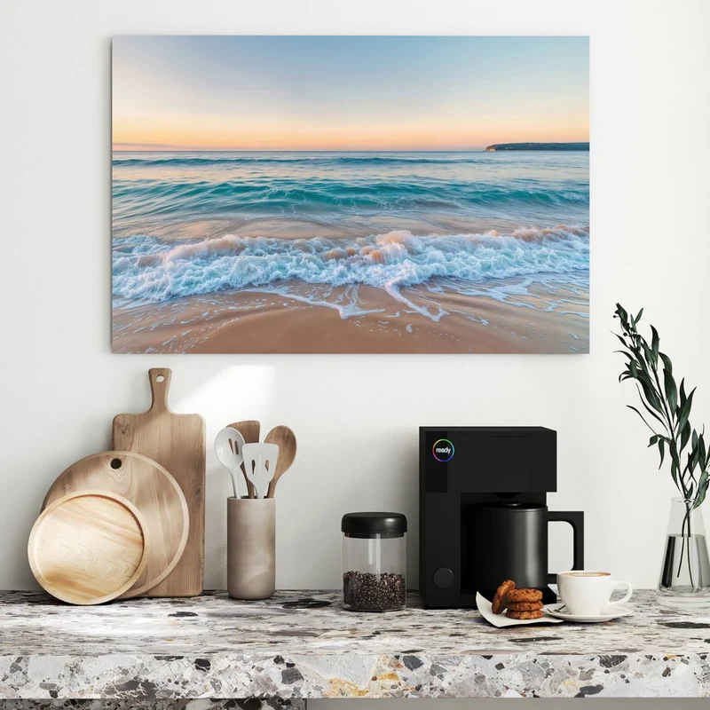 Metall Magnettafel - Strandhorizont