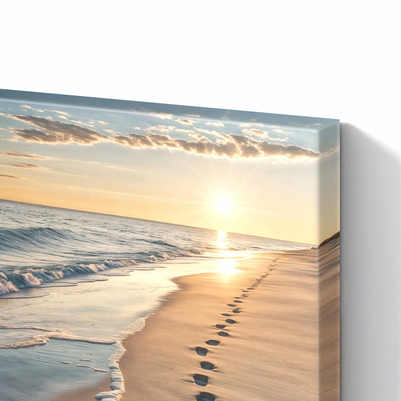 Metall Magnettafel - Spuren im Sand