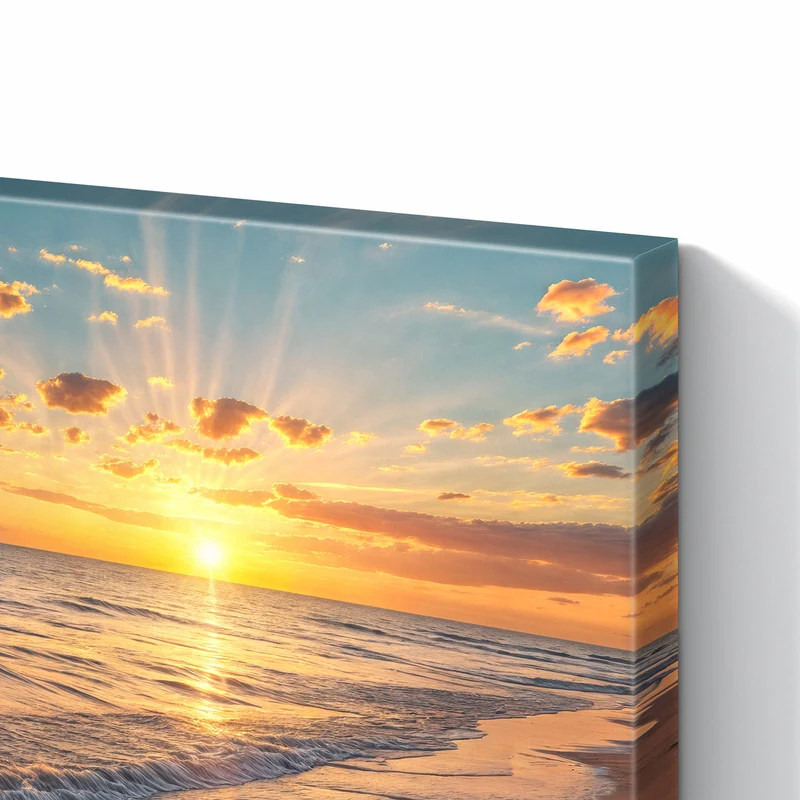 Metall Magnettafel - Abendsonne am Strand