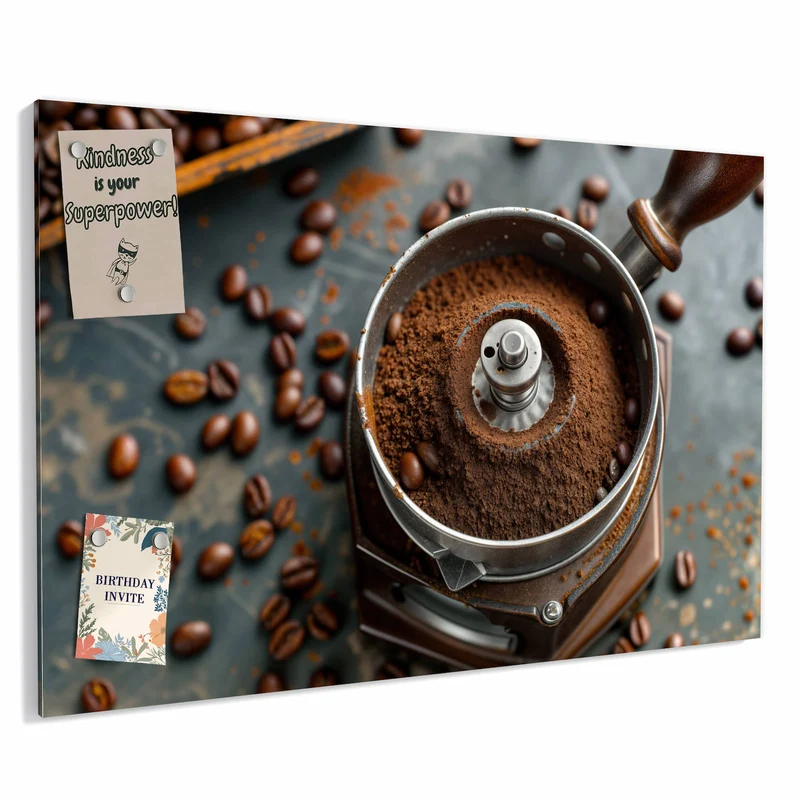 Metall Magnettafel - Kaffeemühle