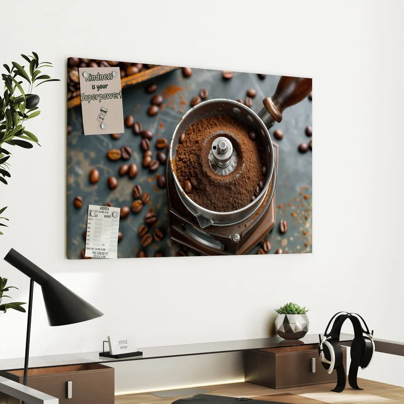Metall Magnettafel - Kaffeemühle