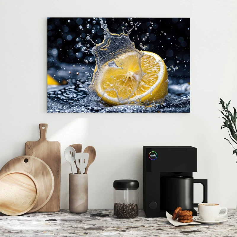 Metall Magnettafel - Zitronenspritzer