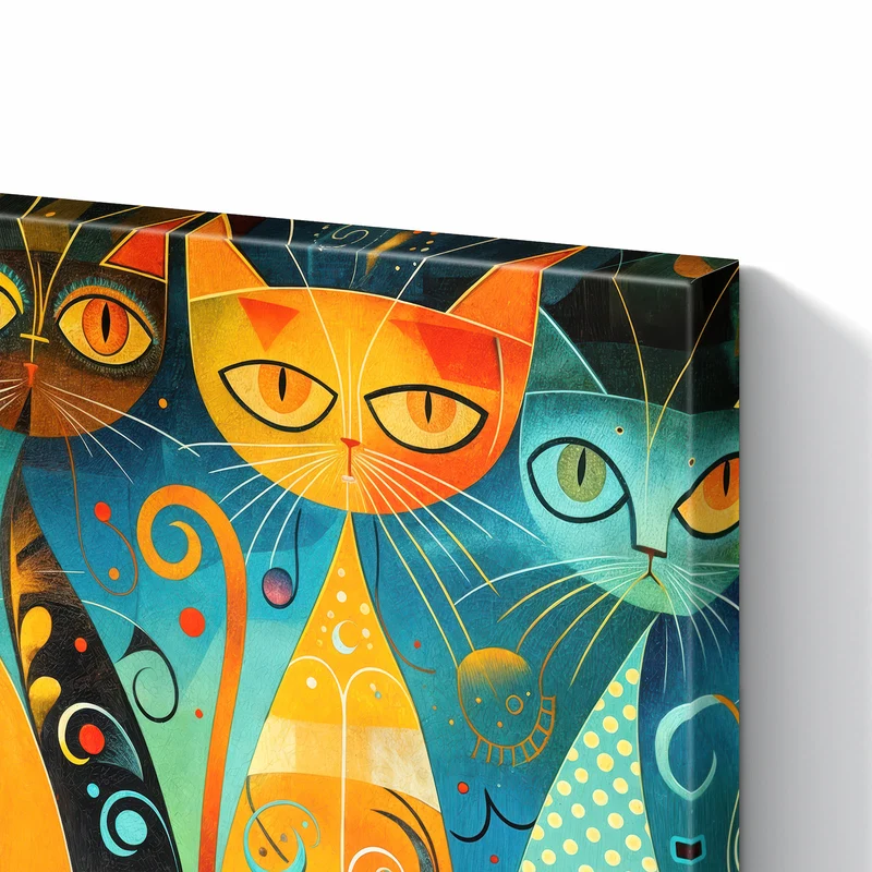 Metall Magnettafel - Verspielte Katzen