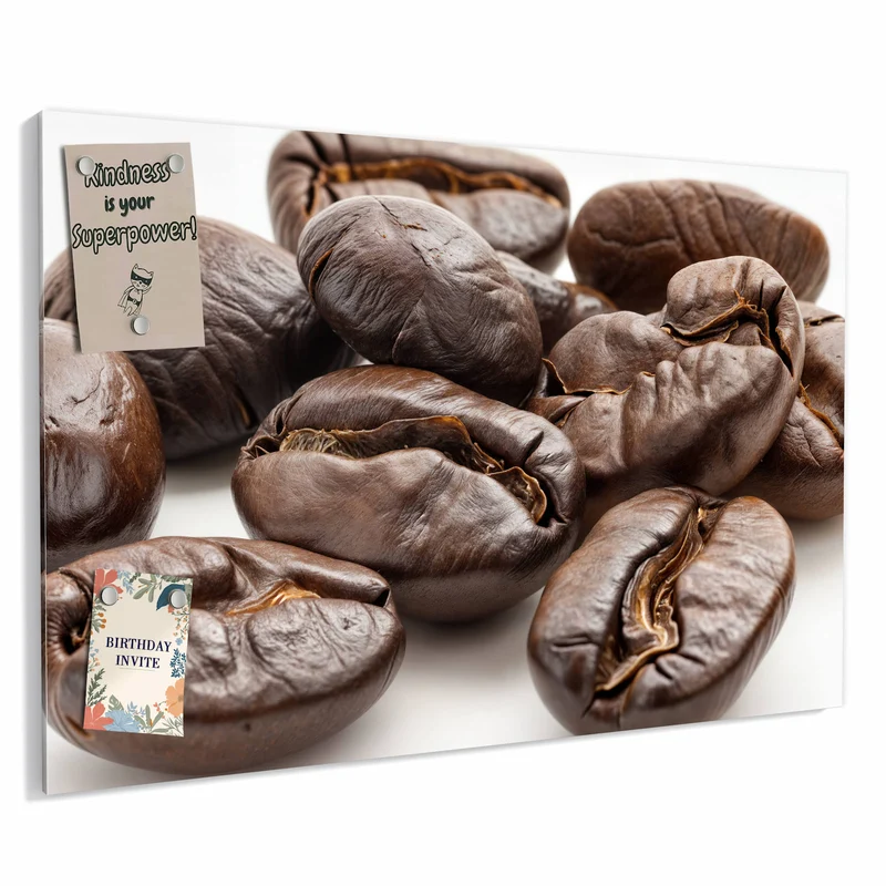 Metall Magnettafel - Geröstete Kaffeebohnen