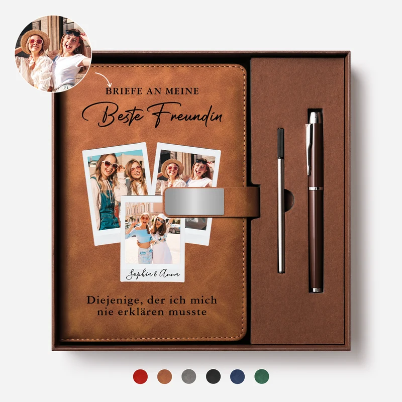 Briefe An Meine Beste Freundin - Personalisierte Geschenke Foto | Notizbuch Mit Stift
