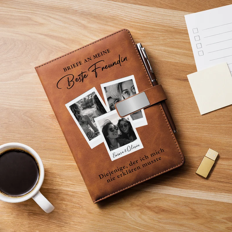 Briefe An Meine Beste Freundin - Personalisierte Geschenke Foto | Notizbuch Mit Stift