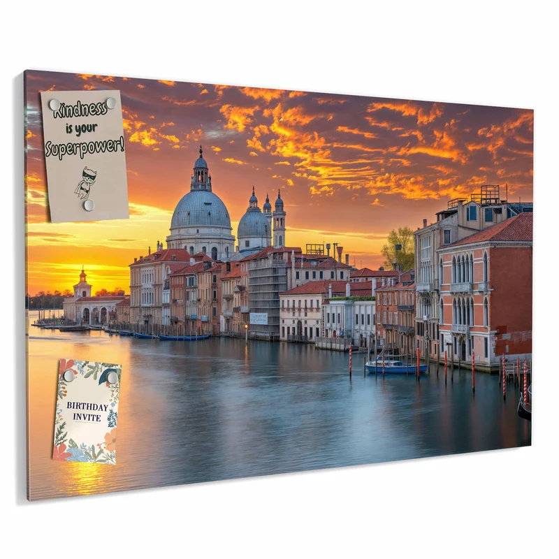 Metall Magnettafel - Venedig im Abendrot
