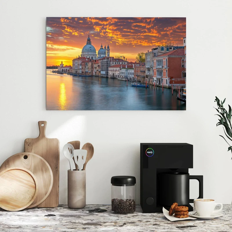 Metall Magnettafel - Venedig im Abendrot