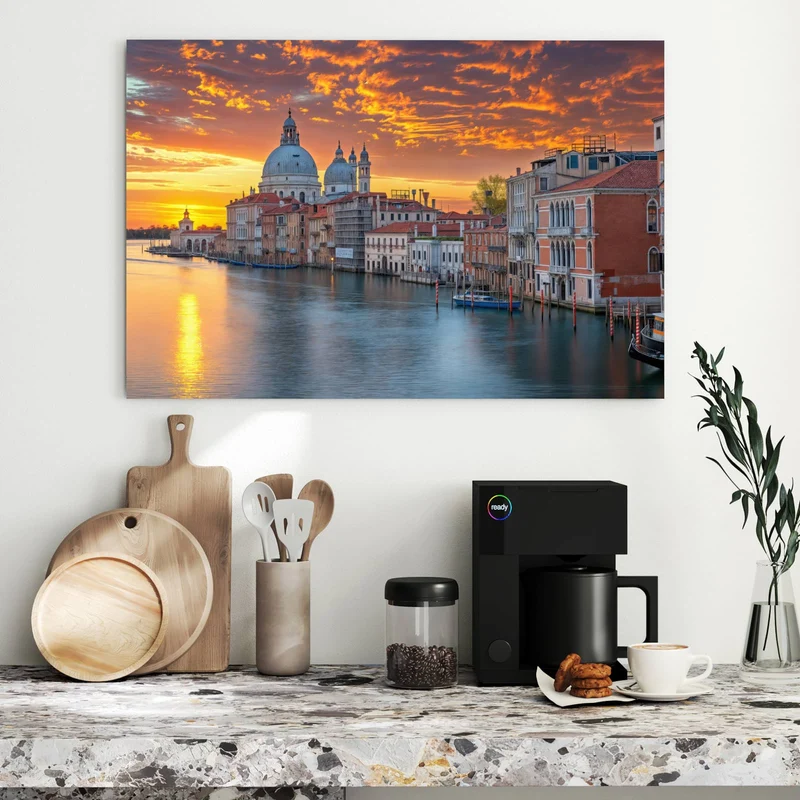 Metall Magnettafel - Venedig im Abendrot