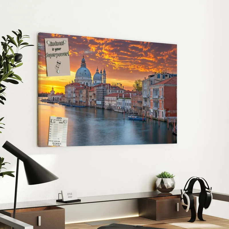 Metall Magnettafel - Venedig im Abendrot