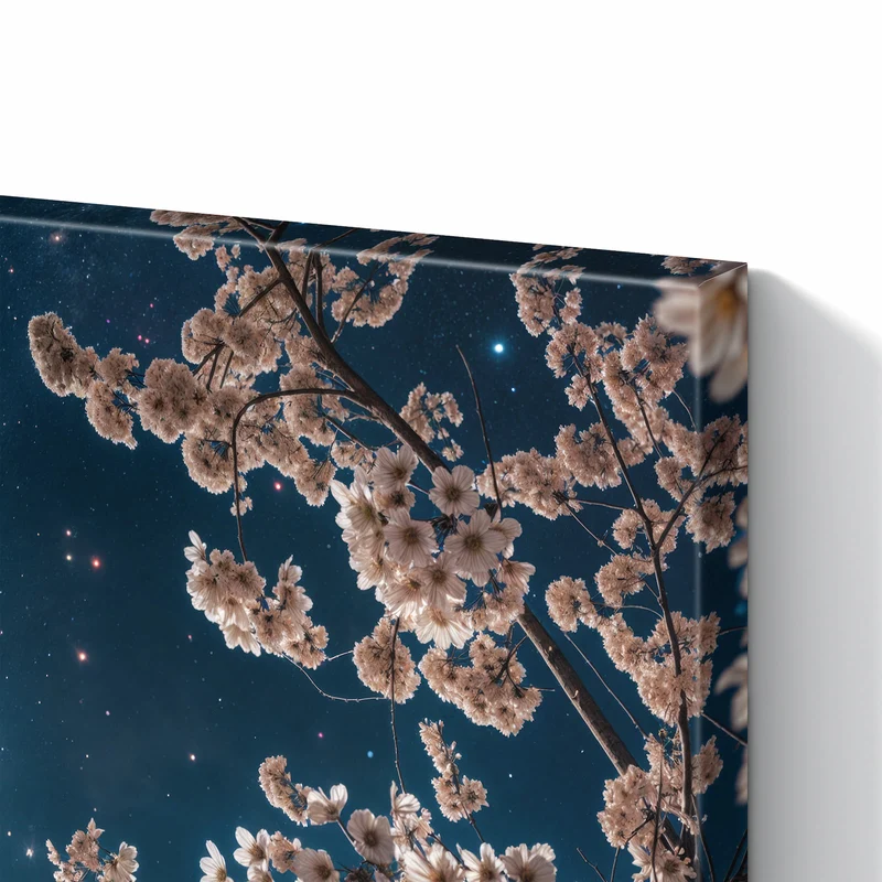 Metall Magnettafel - Blüten unter Sternen