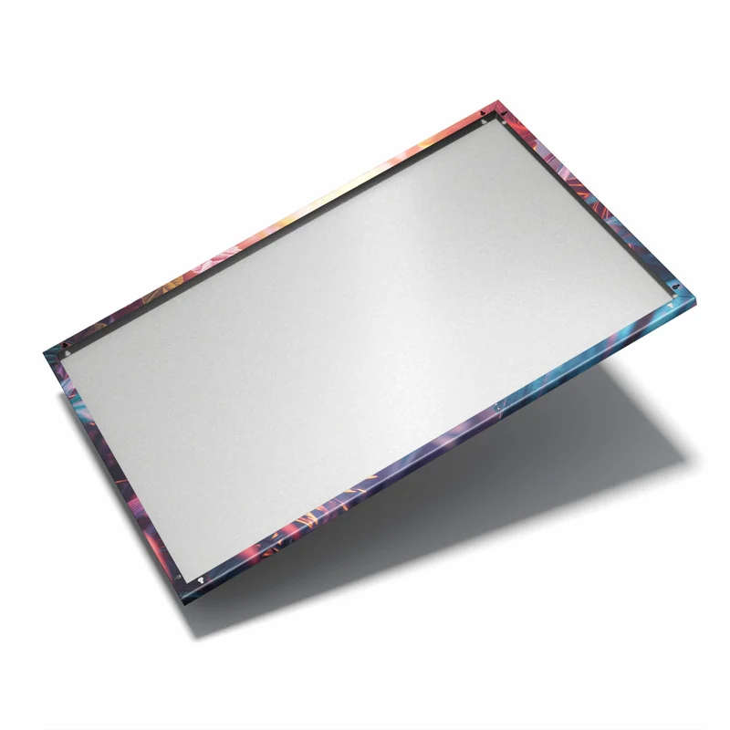 Metall Magnettafel - Dschungel im Neonlicht