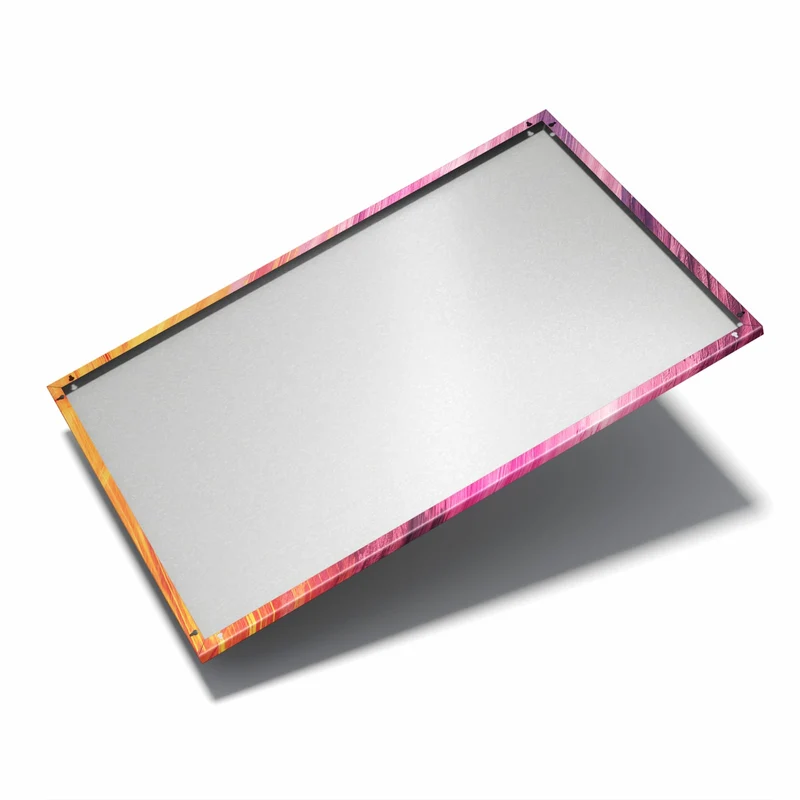 Metall Magnettafel - Diagonale Farbstriche