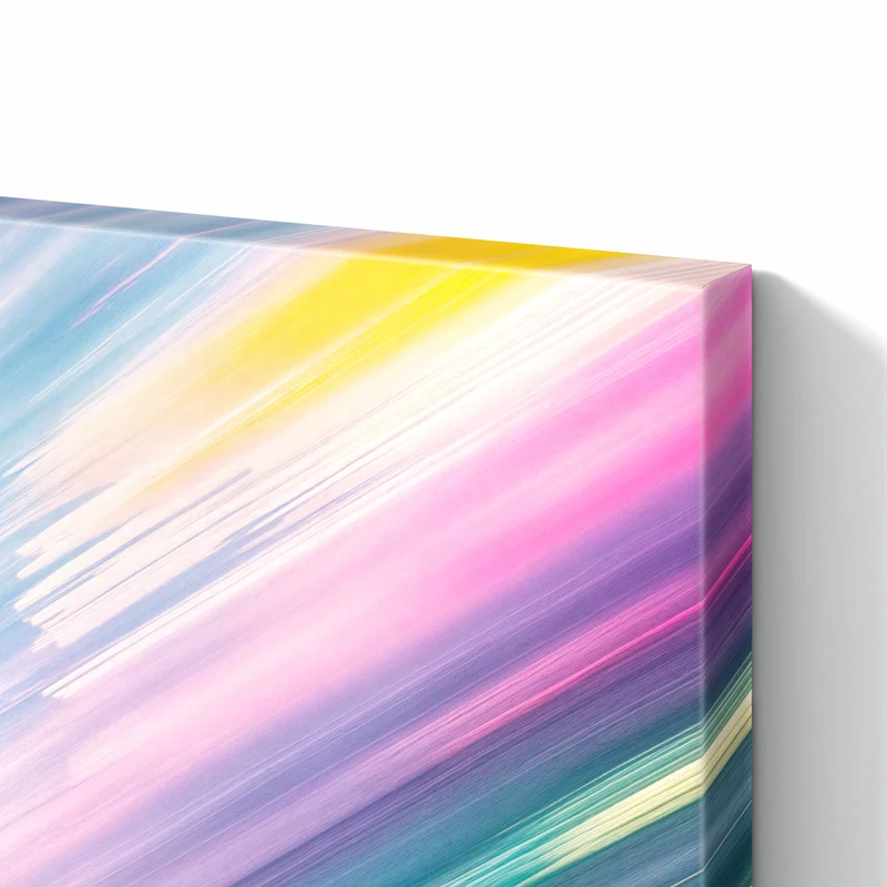 Metall Magnettafel - Farbiges Streifenmuster