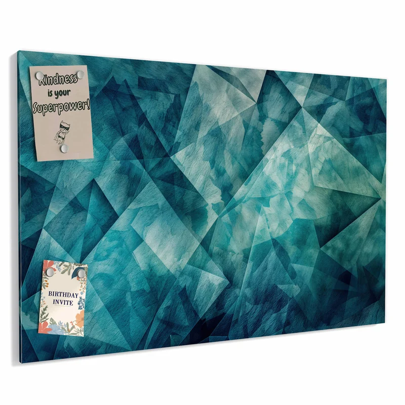 Metall Magnettafel - Abstrakte Geometrie