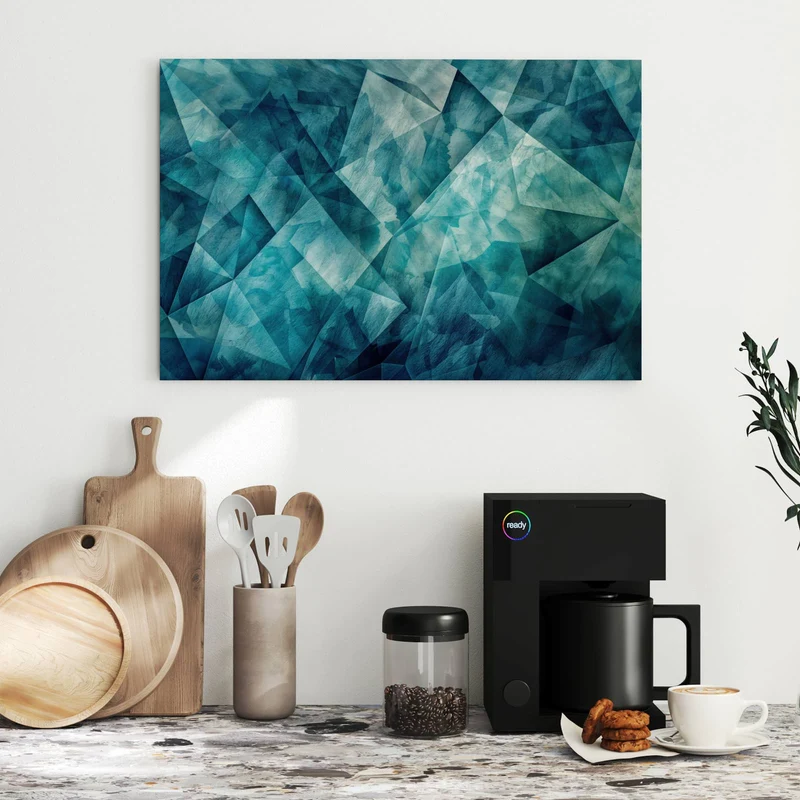 Metall Magnettafel - Abstrakte Geometrie