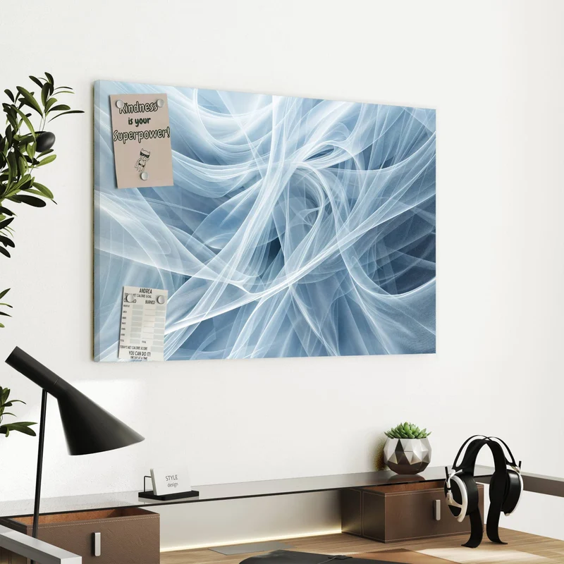 Metall Magnettafel - Transparente Schleier