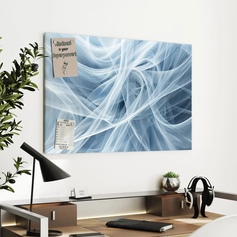 Metall Magnettafel - Transparente Schleier