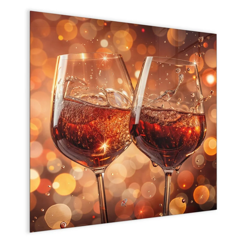 Magnettafel - Festliche Weingläser