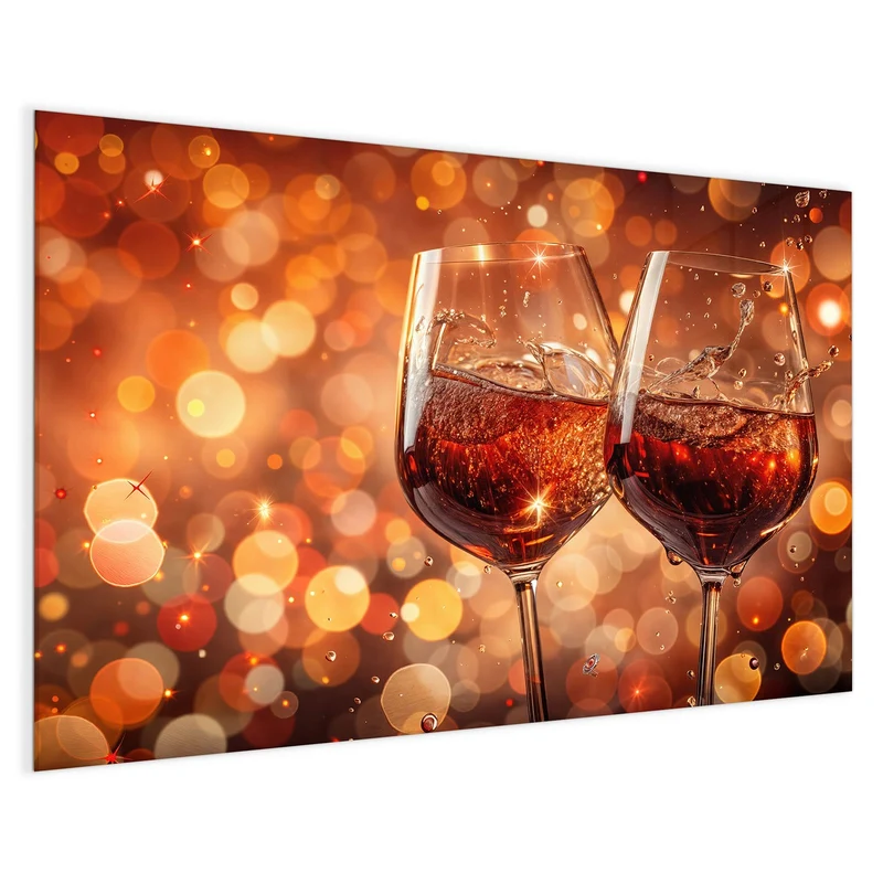 Magnettafel - Festliche Weingläser