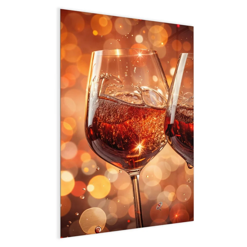 Magnettafel - Festliche Weingläser