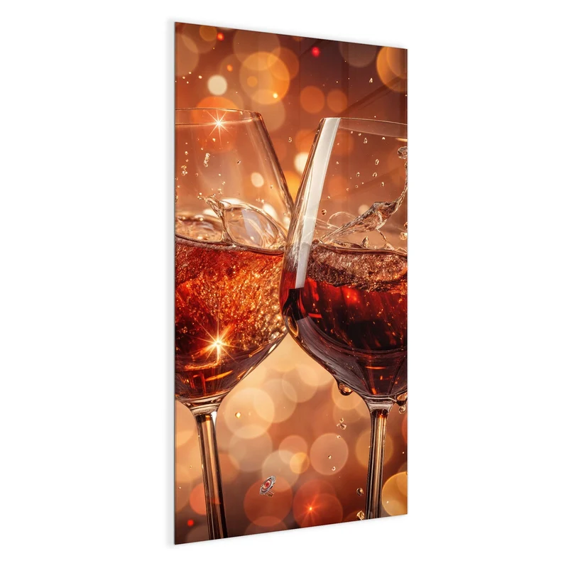 Magnettafel - Festliche Weingläser