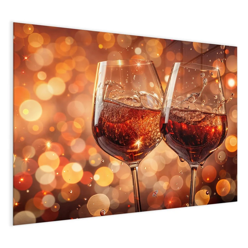 Magnettafel - Festliche Weingläser