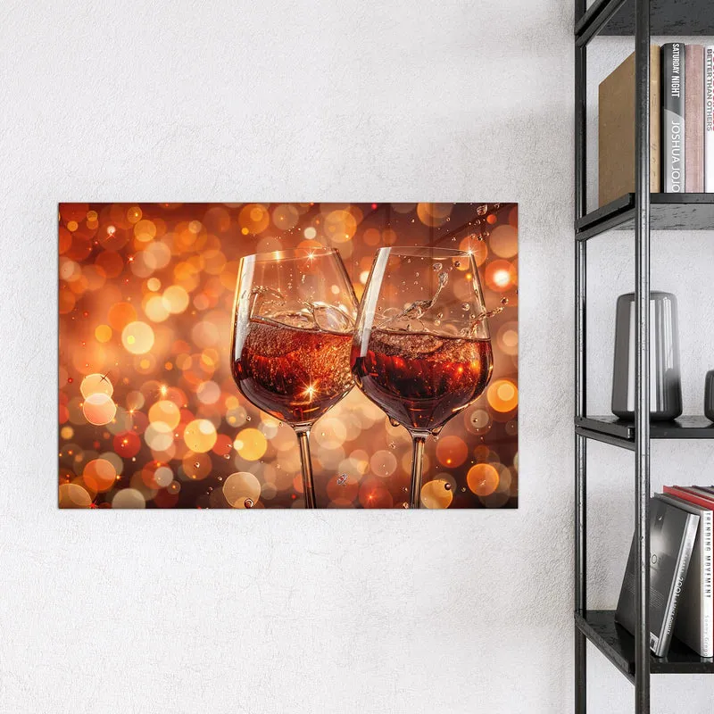 Magnettafel - Festliche Weingläser