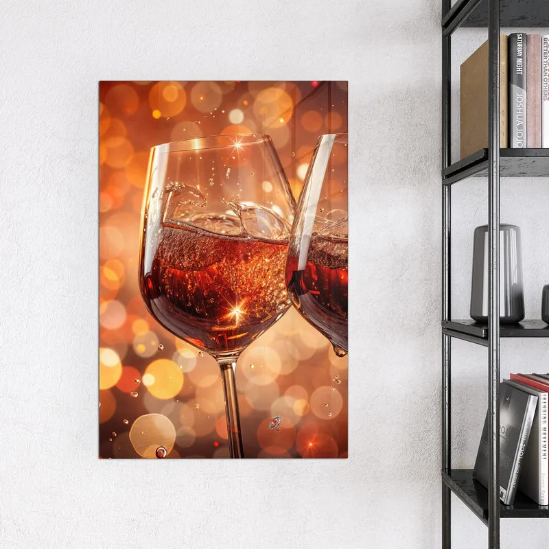 Magnettafel - Festliche Weingläser