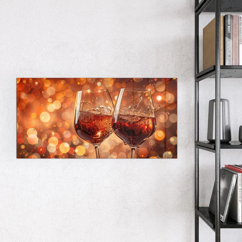 Magnettafel - Festliche Weingläser