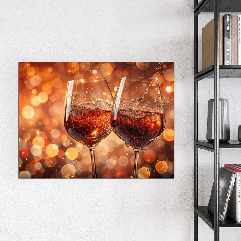 Magnettafel - Festliche Weingläser