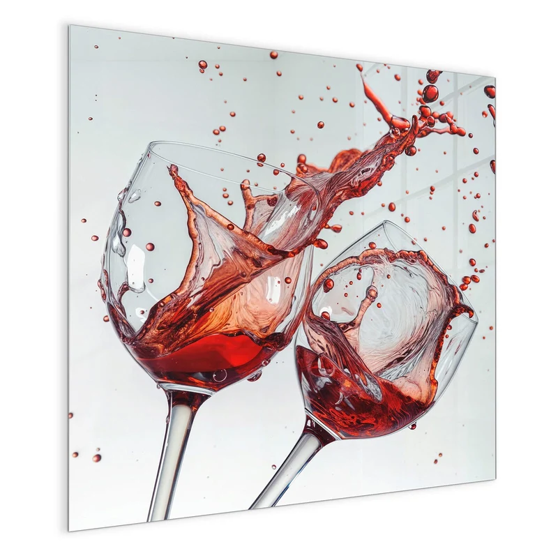 Magnettafel - Spritzender Rotwein