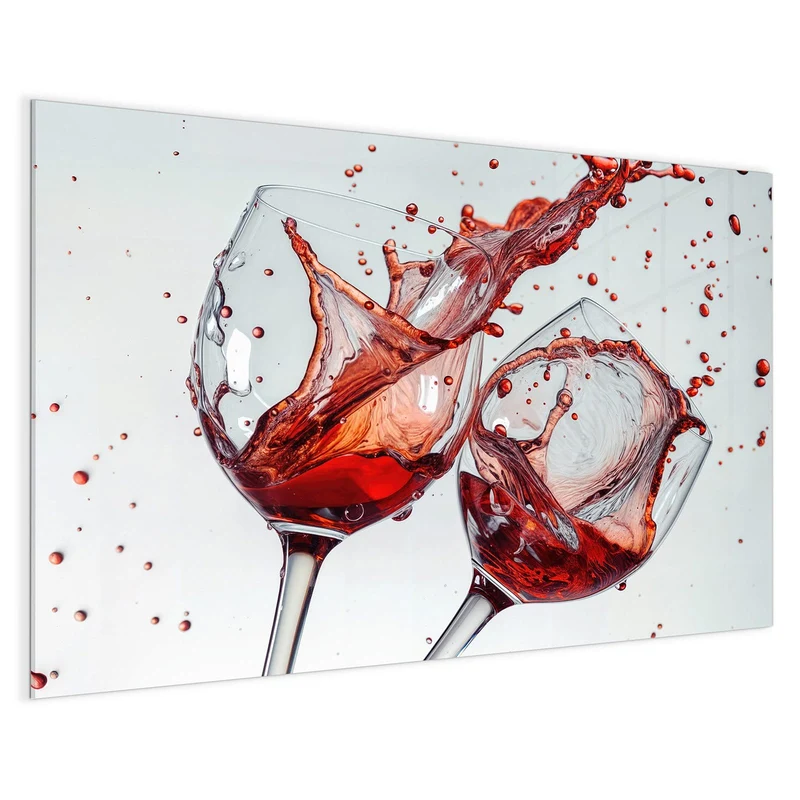 Magnettafel - Spritzender Rotwein