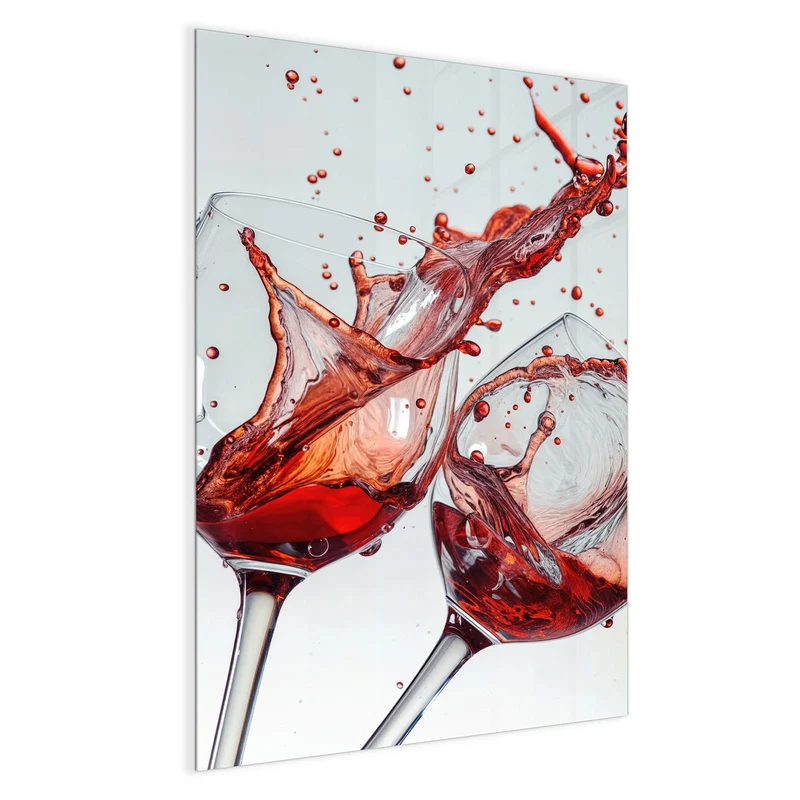 Magnettafel - Spritzender Rotwein