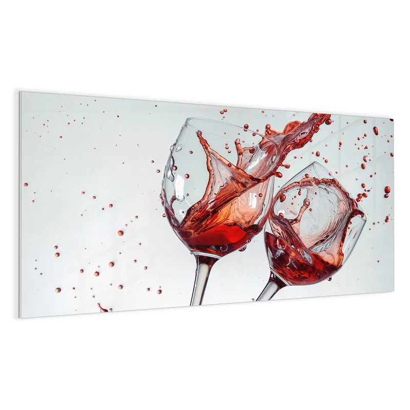 Magnettafel - Spritzender Rotwein