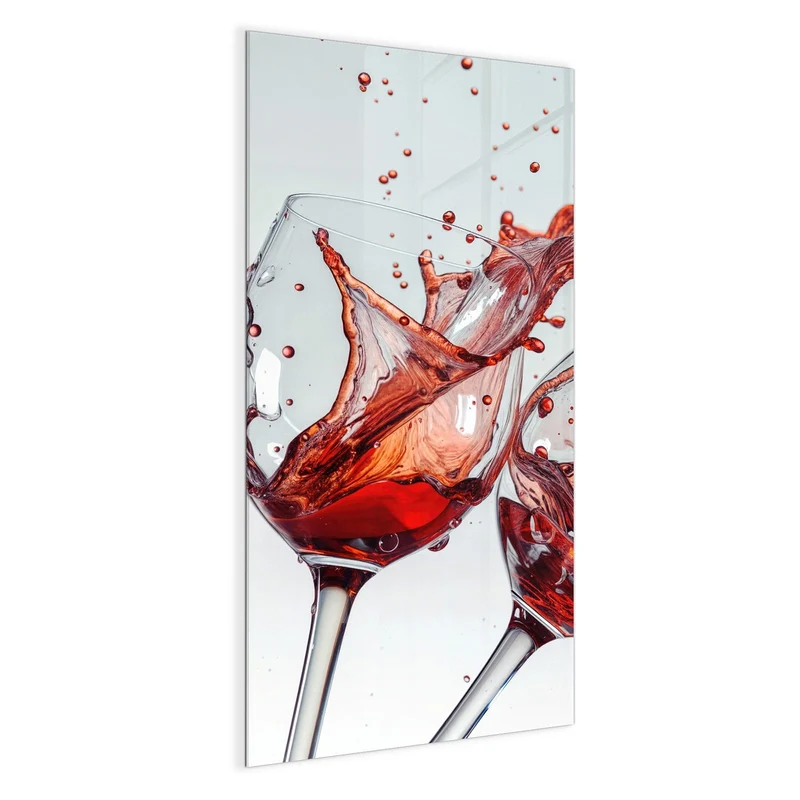 Magnettafel - Spritzender Rotwein