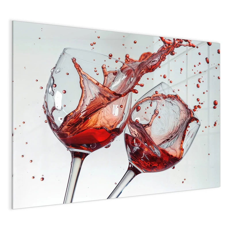 Magnettafel - Spritzender Rotwein