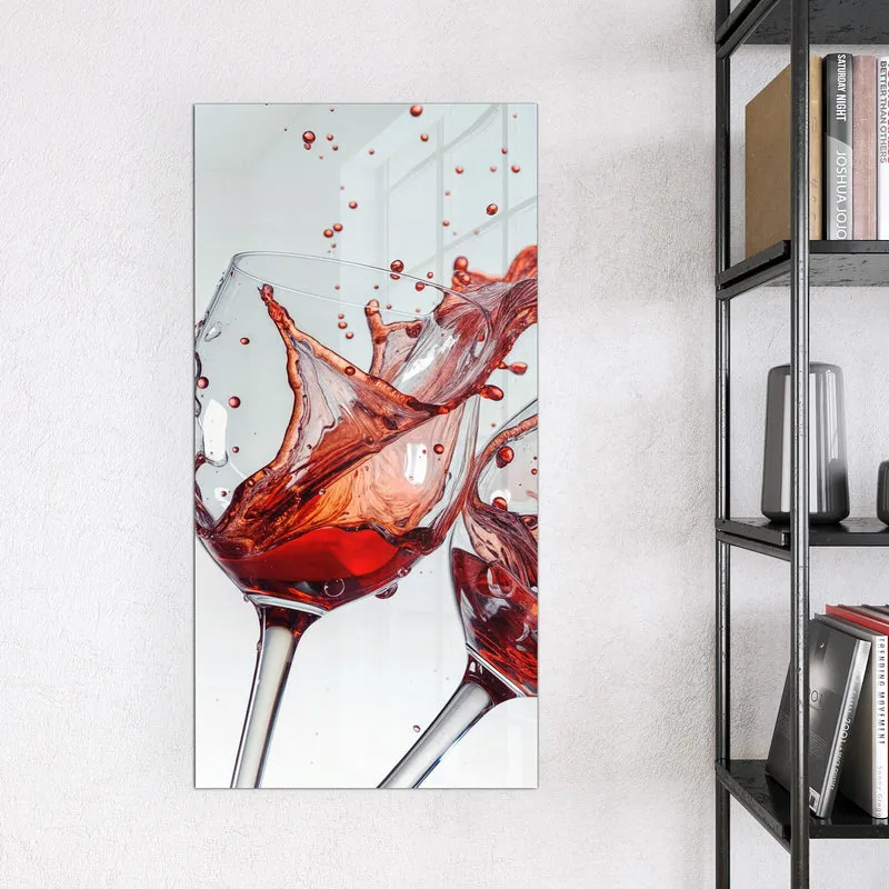 Magnettafel - Spritzender Rotwein