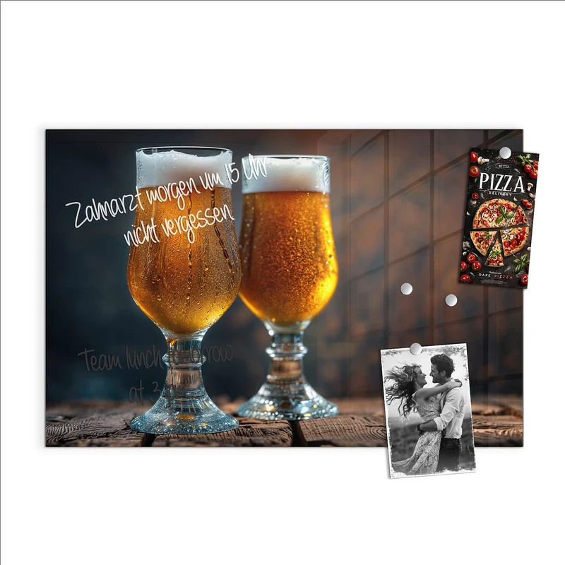 Magnettafel - Bier mit Schaumkrone