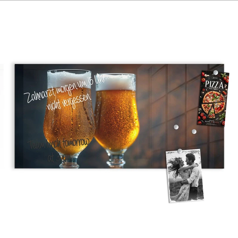 Magnettafel - Bier mit Schaumkrone