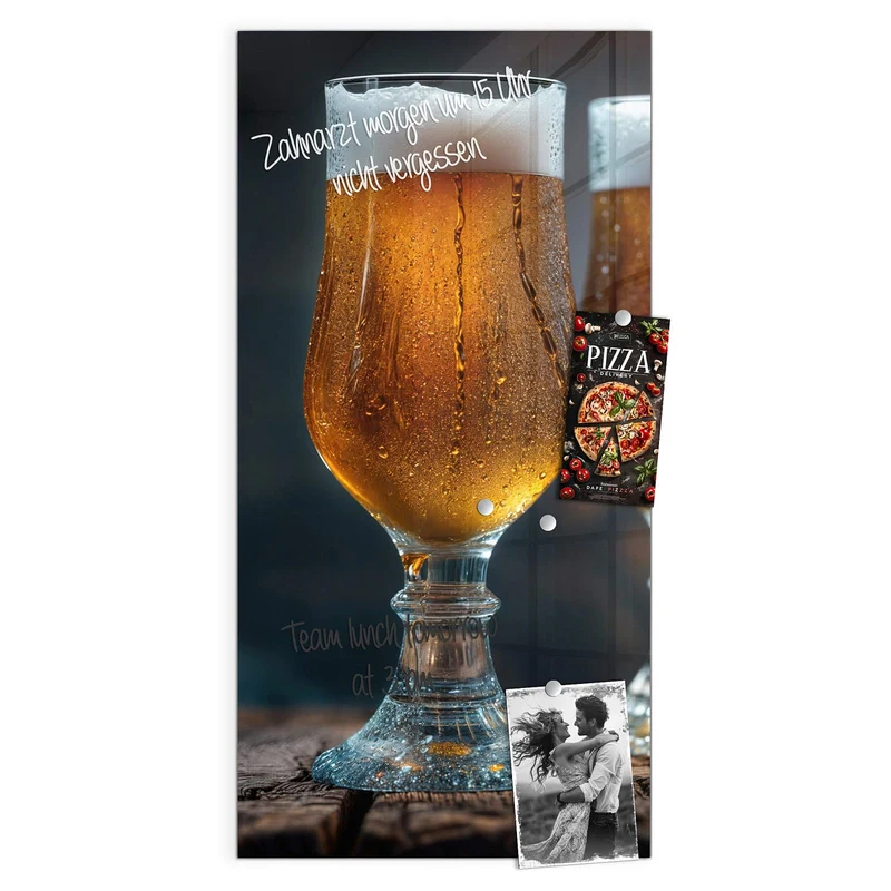 Magnettafel - Bier mit Schaumkrone