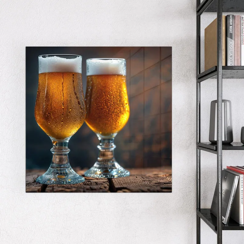 Magnettafel - Bier mit Schaumkrone