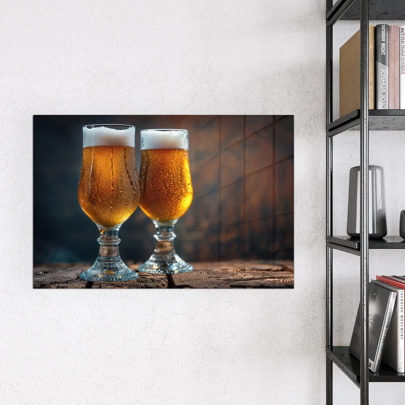 Magnettafel - Bier mit Schaumkrone