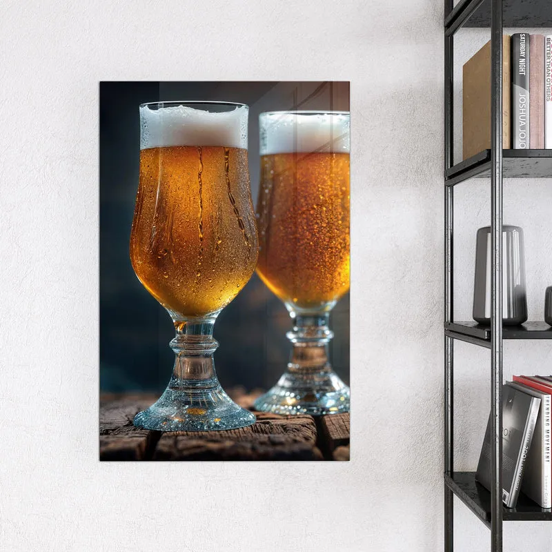 Magnettafel - Bier mit Schaumkrone