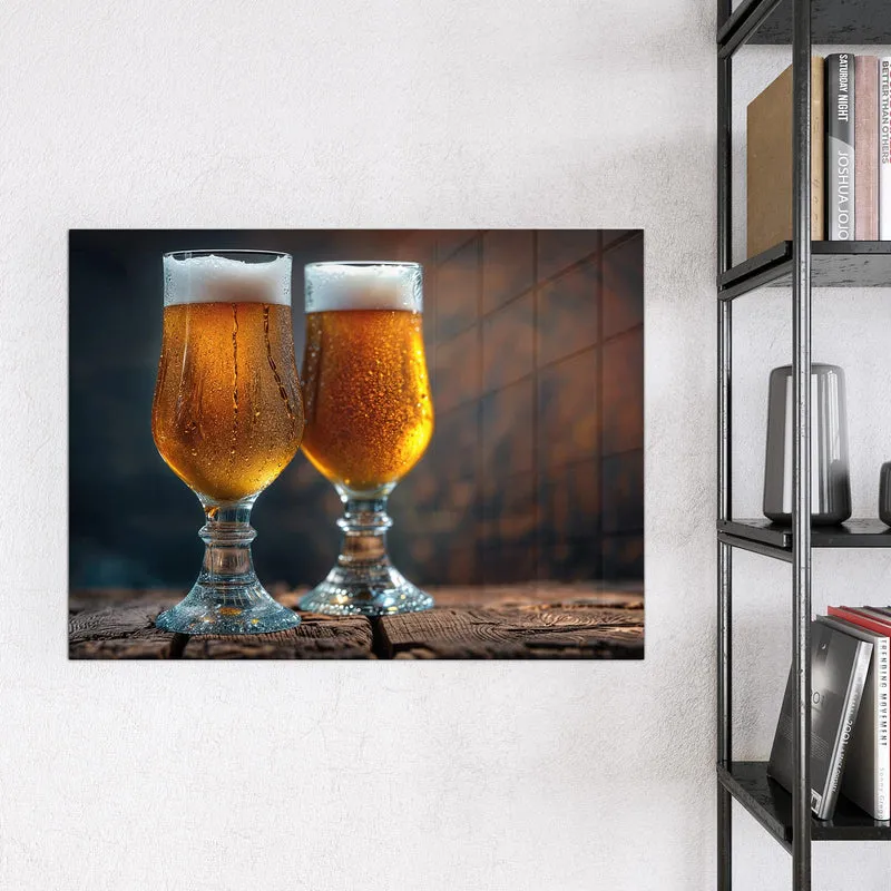 Magnettafel - Bier mit Schaumkrone
