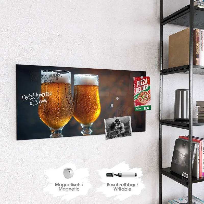 Magnettafel - Bier mit Schaumkrone