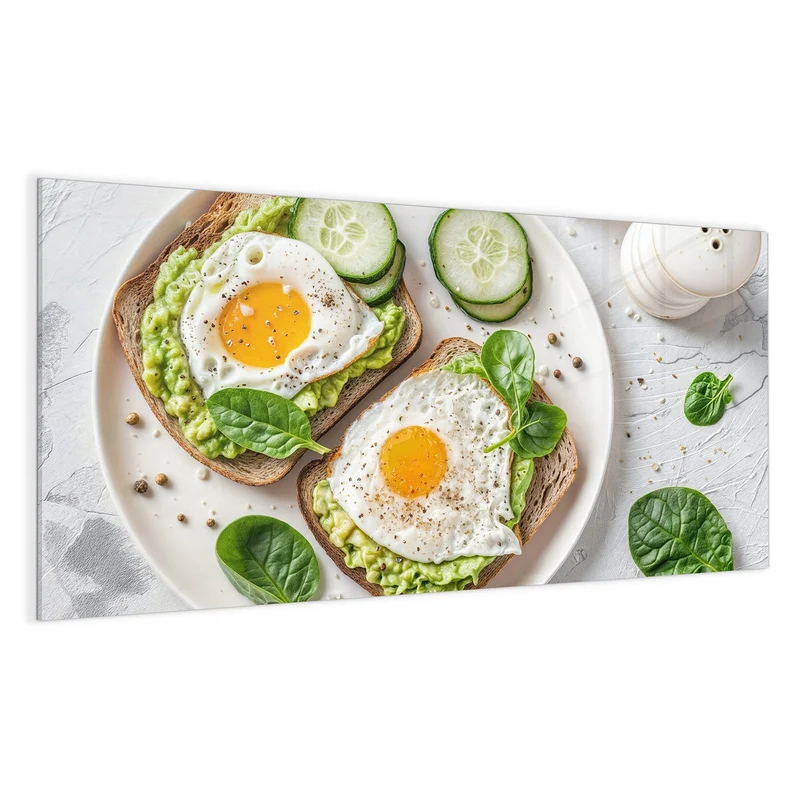 Magnettafel - Brot und Avocado