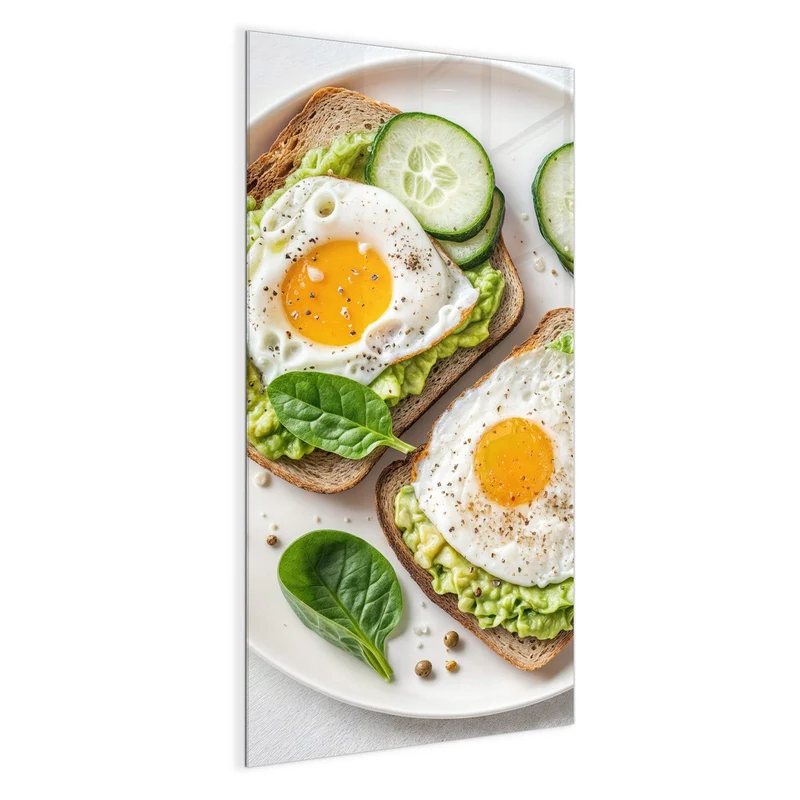 Magnettafel - Brot und Avocado