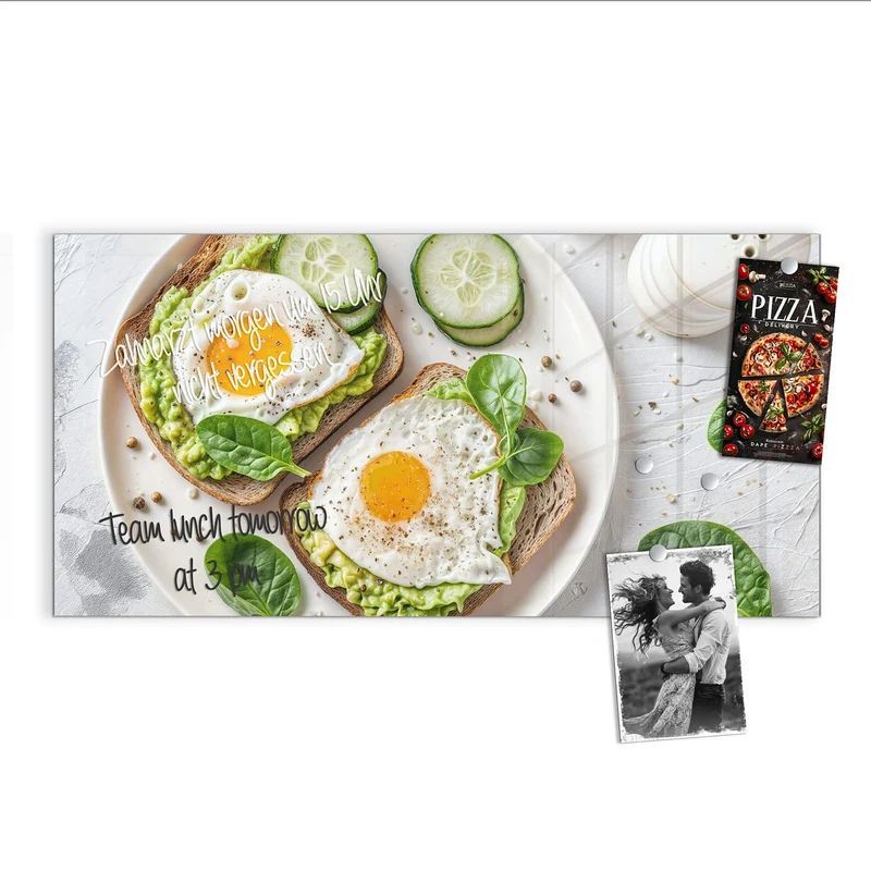 Magnettafel - Brot und Avocado