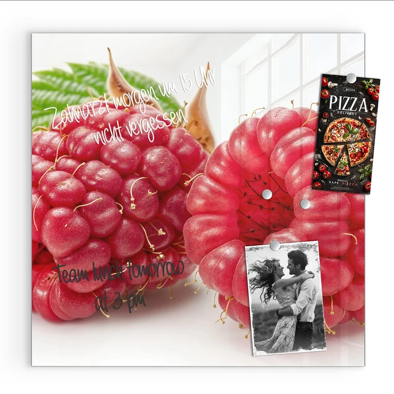 Magnettafel - Surreale Himbeeren
